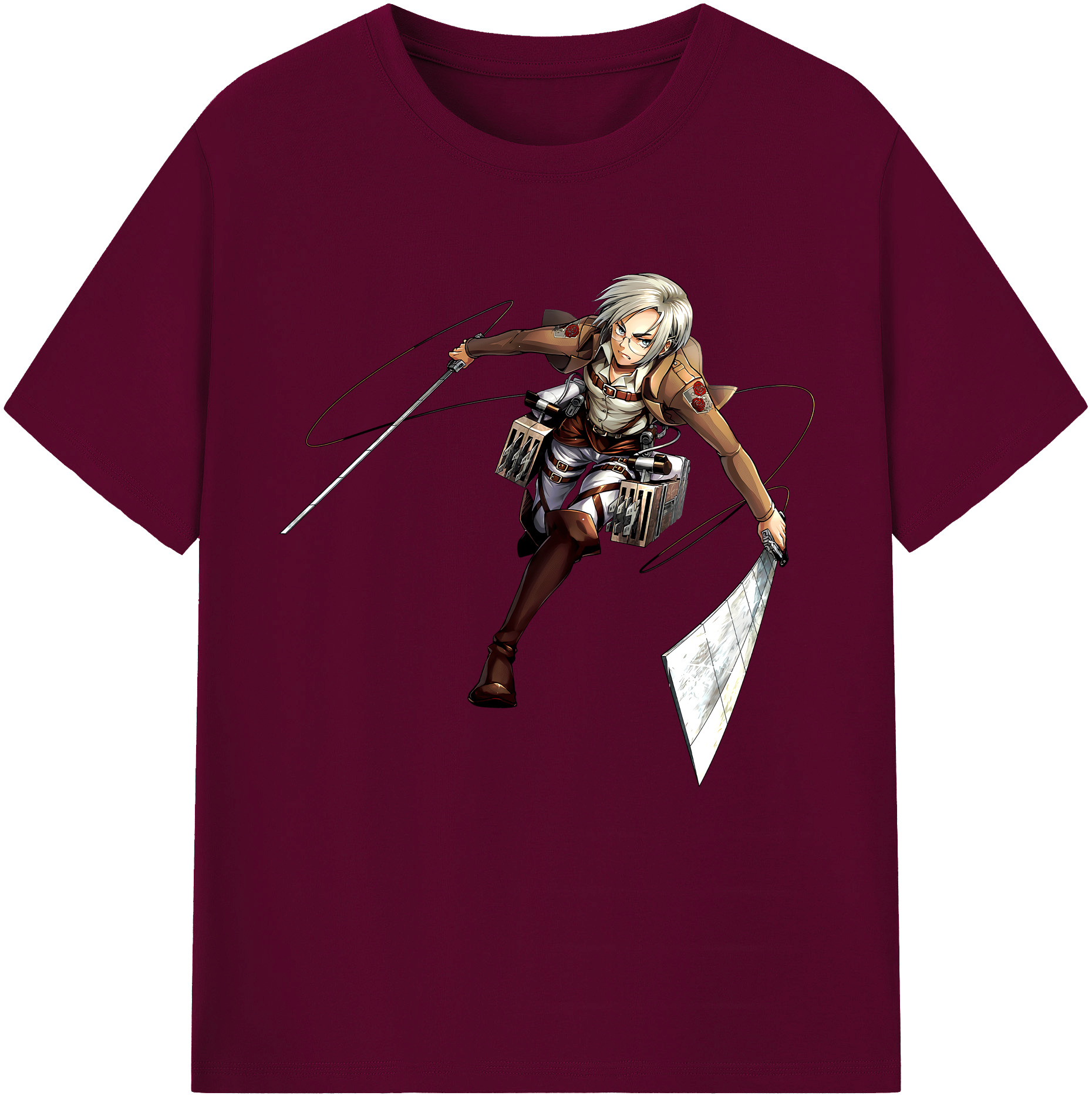 （画像用）  レディースカジュアルプリントTシャツ（綿100％）